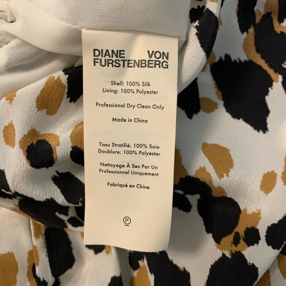 DVF Diane von Furstenberg Delphi Apaloosa Chestnut black silk jumpsuit new S 4 6 - Picture 8 of 8